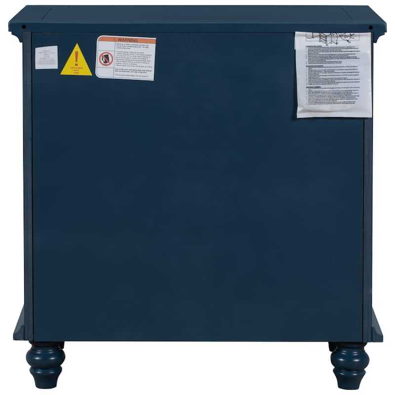 3-Drawer Storage Wood Cabinet,