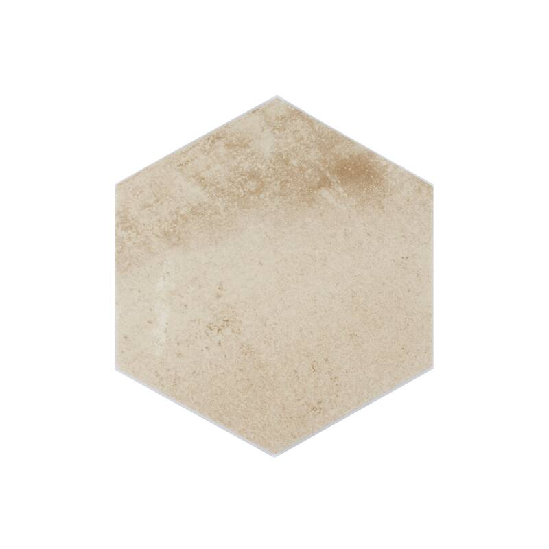 Arcadian Hexagon 9 in. x 10 in. Glazed Porcelain Wall and Floor Tile