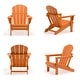 preview thumbnail 24 of 68, Laguna Poly Folding Adirondack Chair (Set of 4) Orange