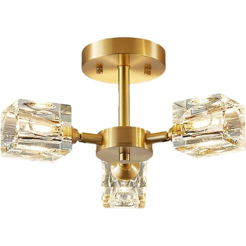3 lights ceiling light gold chandeliers light crystal kitchen light
