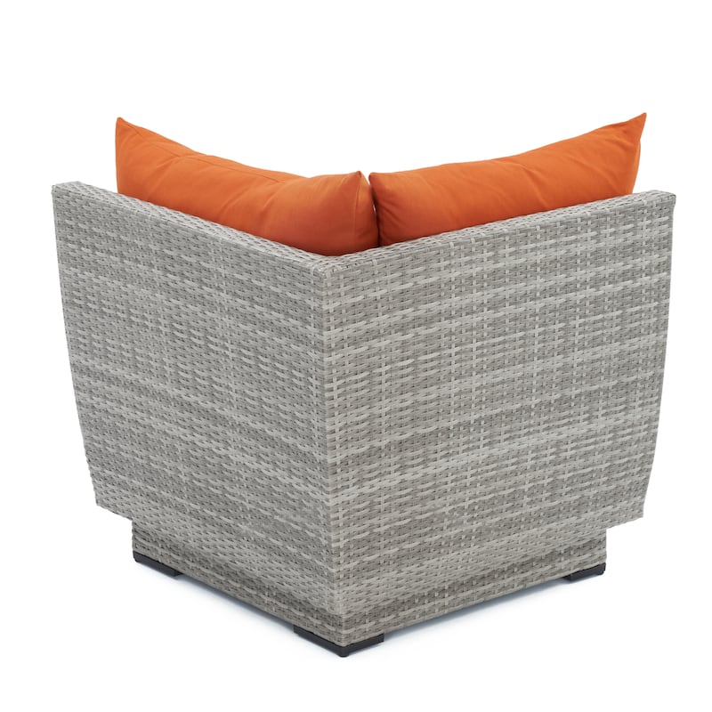 Cannes 6 Piece Sunbrella Outdoor Patio Sectional & Table