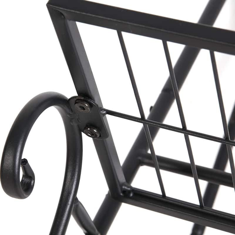 6 Tiers Multilayer Metal Plant Stand Flower Pots Display Holder Garden Balcony - 32''