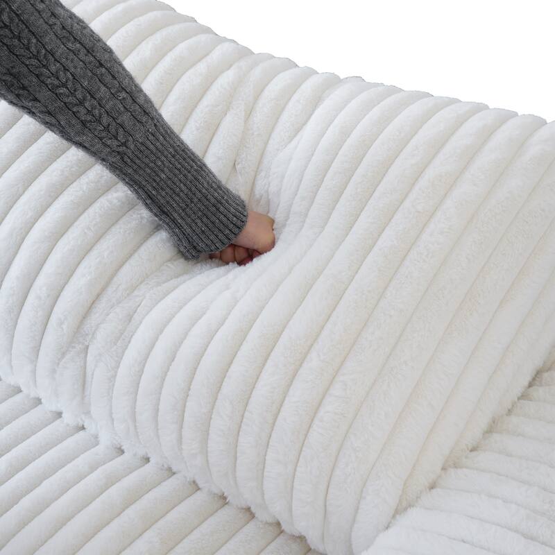 L-shaped Soft Plush Upholstered Modular Sectional Sofa Deep Living Room Couch