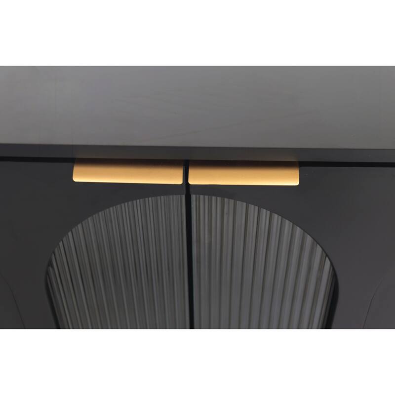 Accent Cabinet Lacquered Wooden Cabinet