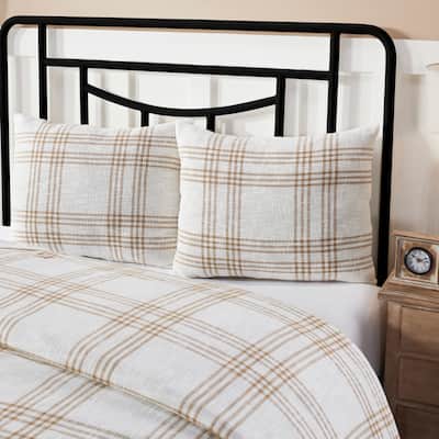 Wheat Plaid Standard Sham 21x27