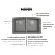 preview thumbnail 12 of 58, Karran Undermount Quartz 32 in. 50/50 Double Bowl Kitchen Sink Kit