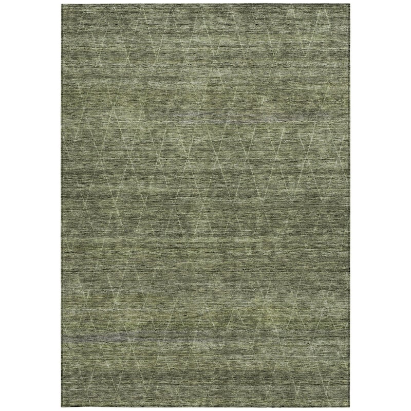 HomeRoots Geometric Transitional Rectangle Outdoor Rug