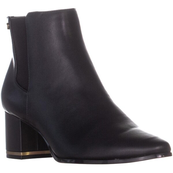 calvin klein black ankle boots