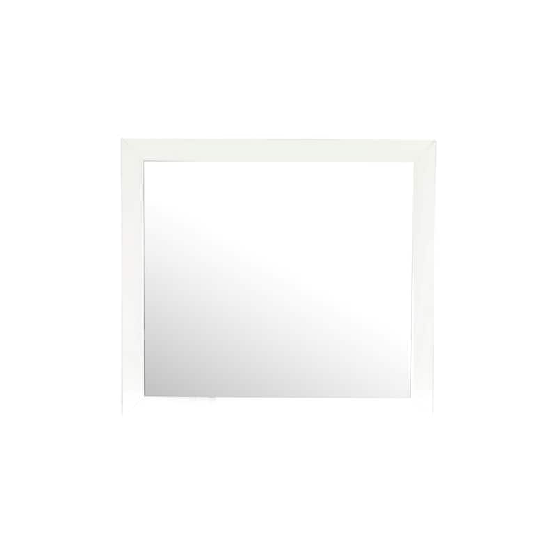 Rectangular Framed Dresser Wall Mirror - 39" - White
