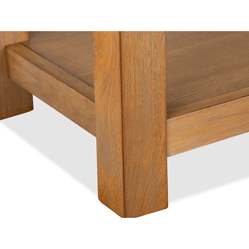 Magnussen Home Lindon Belgian Wheat Rectangular Sofa Table - 64''W x 16''D x 30''H