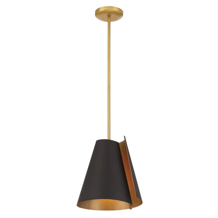 Minka Lavery 135 Hillcrest 12" Wide Pendant with a Steel Shade