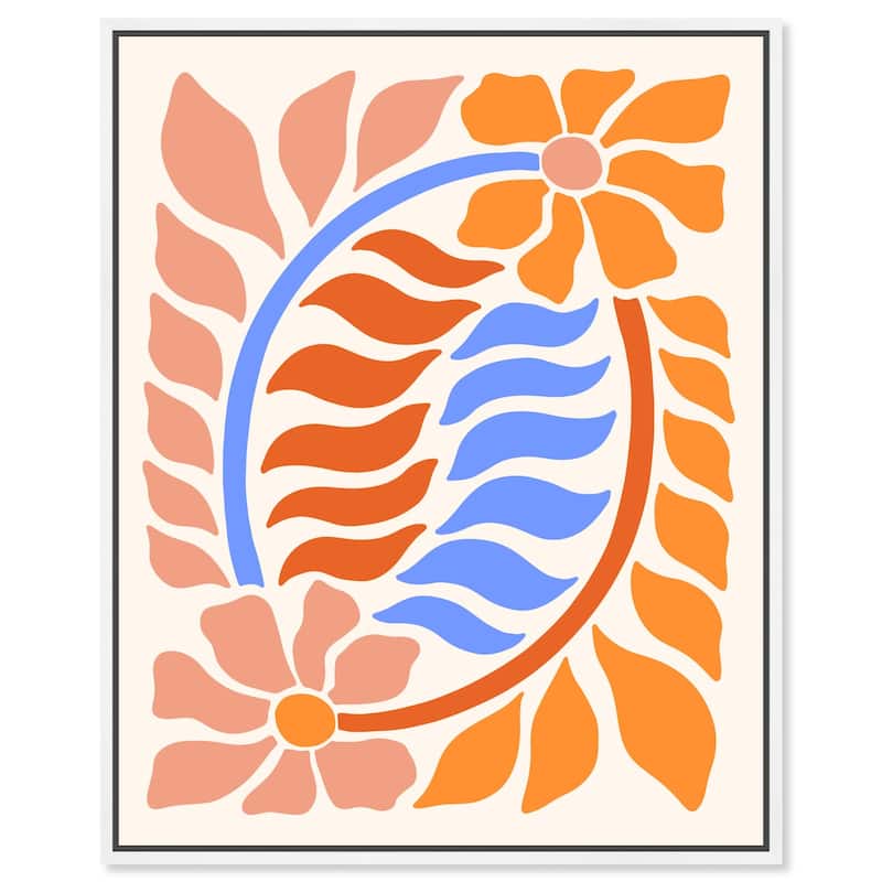 Floral Vine II Canvas by Art Remedy - 24" x 30" - White