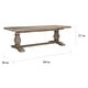 preview thumbnail 8 of 21, Kosas Home Caleb Reclaimed Pine Dining Table, Distressed Brown