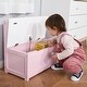 preview thumbnail 9 of 8, Qaba Toddler Toy Box Storage Bench with Large 27 L Interior, Kids Storage Bench Seat with Storage