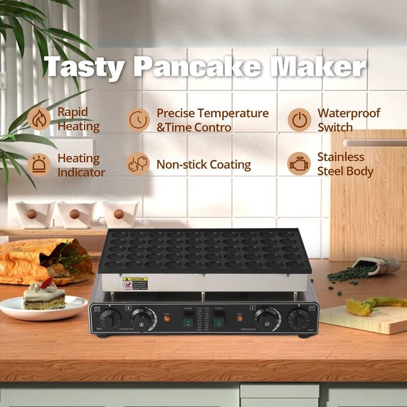 Mini Muffin Non-Stick Maker, with 50-300°C Temperature and Time Control