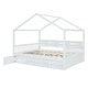 preview thumbnail 14 of 25, Wooden House Bed with Shelves and Storage