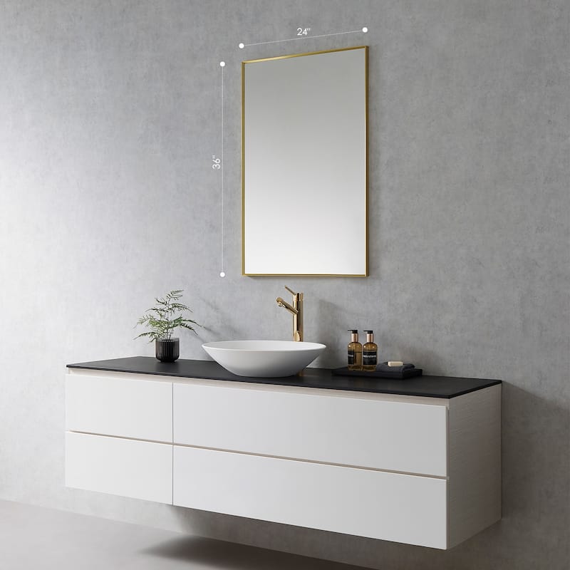 Altair Sassi Bathroom/Vanity Aluminum Framed Wall Mirror