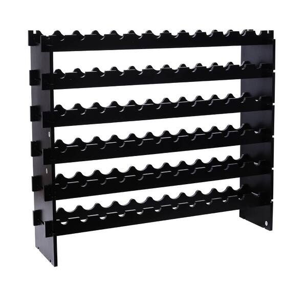 30 Bottles Solid Wood Wine Rack Modular Expandable Stackable Wine Storage Display Shelves Freestanding Wine Racks Cabinets Home Kitchen