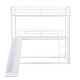 preview thumbnail 3 of 7, Multi-functional Twin Size Metal Bunk Bed with Ladders and Slide, Divided into Platform and Loft Bed