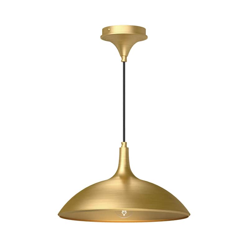 Alora Lighting PD627914 Abel 14" Wide Pendant with Aluminum Shade