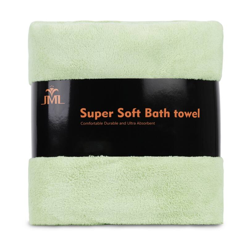 350GSM Softest Plush Fleece Towel Set Highly Absorbent Towels with Loop