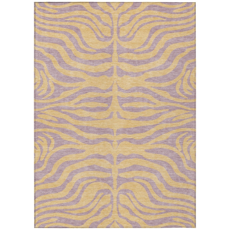 HomeRoots Animal Print Transitional Rectangle Outdoor Rug