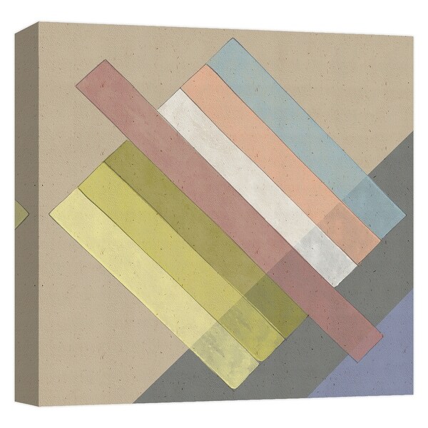 PTM Images 9-124759 PTM Canvas Collection 12" x 12" - "Chalk Stripes" Giclee Patterns and Designs Art Print on Canvas