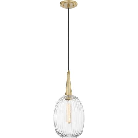 Quoizel Piccolo Satin Brass 1-light Mini Pendant