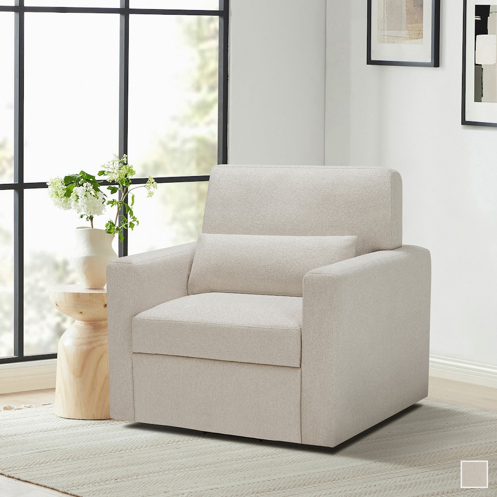 Salida Boucle Fabric Swivel Chair
