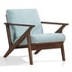 preview thumbnail 10 of 43, Omax Decor Zola Lounge Chair Mint/Walnut