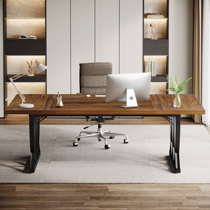 71'' Executive Computer Desk Writing Table for Home Office