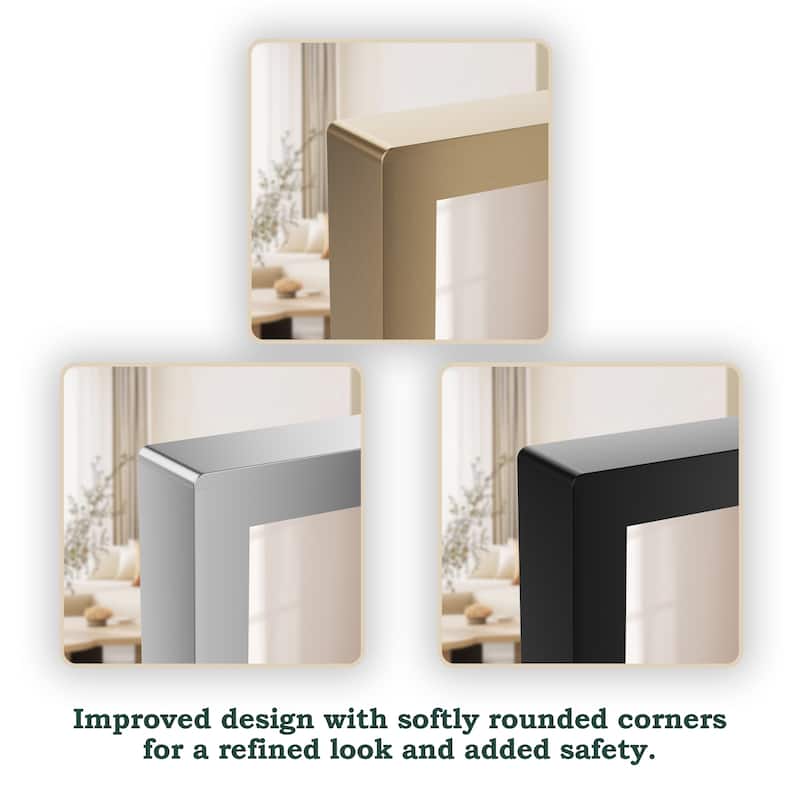 QuivaraView Wall Mounted Aluminum Frame Bathroom Vanity Mirror