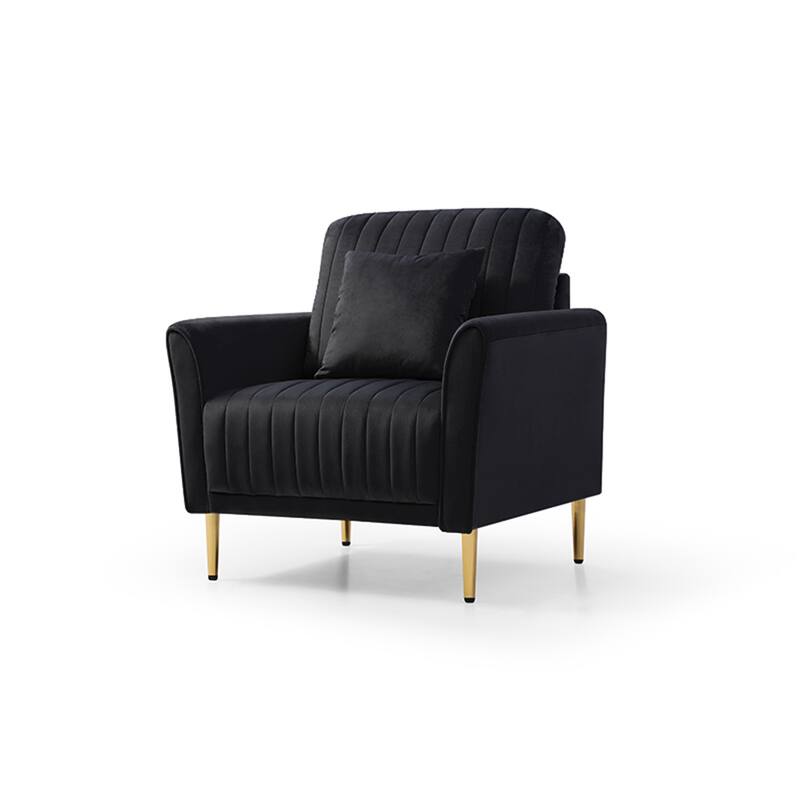 Velvet Accent Chair Living Room Chair Set of 2