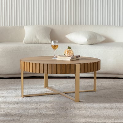 Round two-ply Coffee Table for Living Room