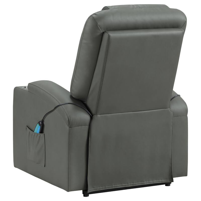 Armstrong Upholstered Power Lift Massage Recliner