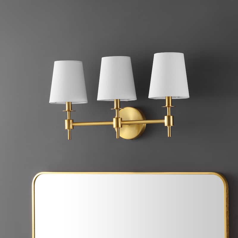 SAFAVIEH Lighting Youko 21-inch Modern & Contemporary Wall Sconce (3-Bulb) - 7Wx21Dx11H