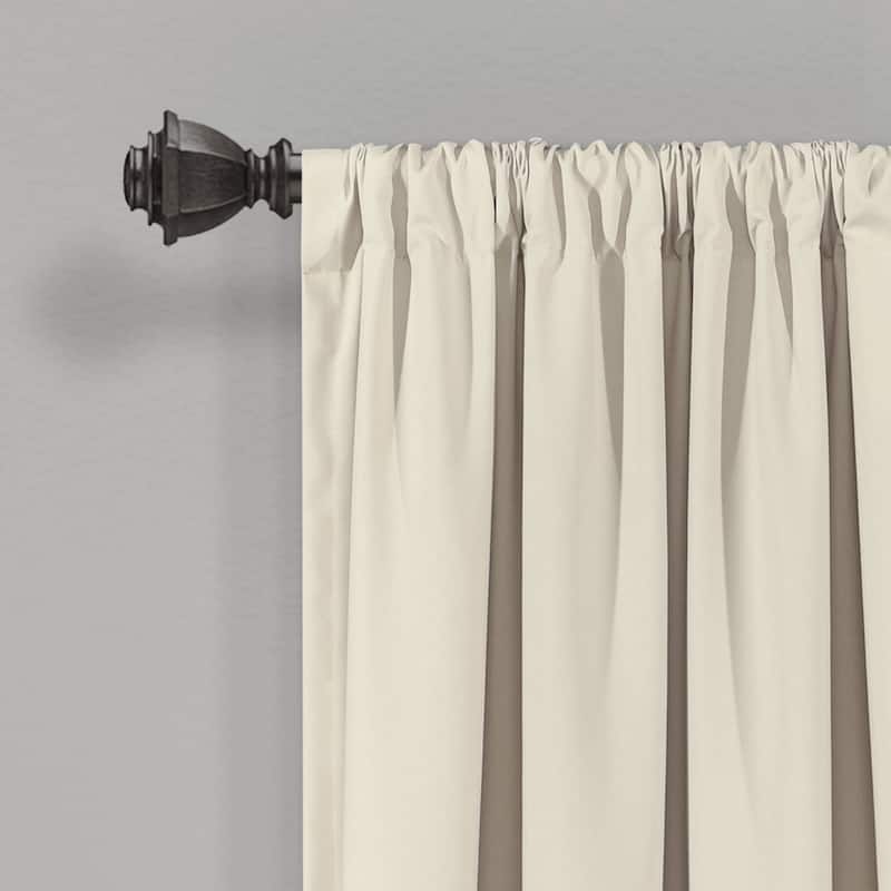 Lush Decor Allison Ruffle Window Curtain Panel Pair