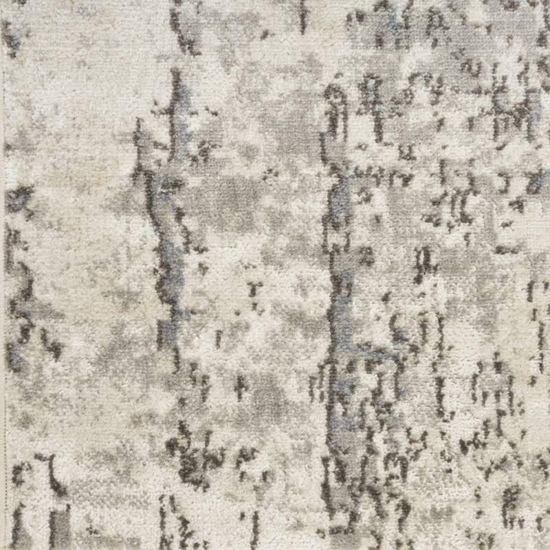 Power Loomed Abstract Modern Area Rug - 90' X '26' X '0.32
