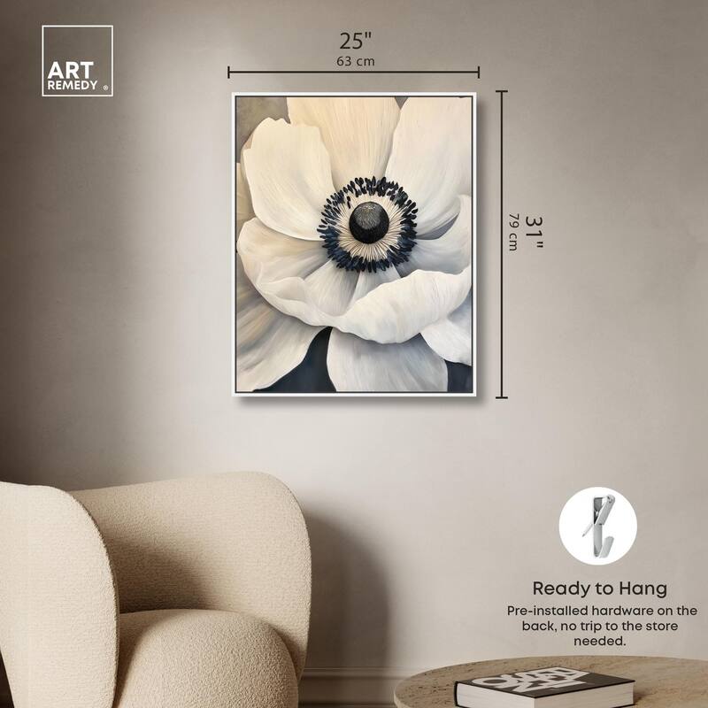 Heart of the Anemone Canvas by Art Remedy