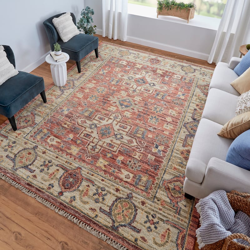 Foxboro R69CK Medallion Transitional Area Rug