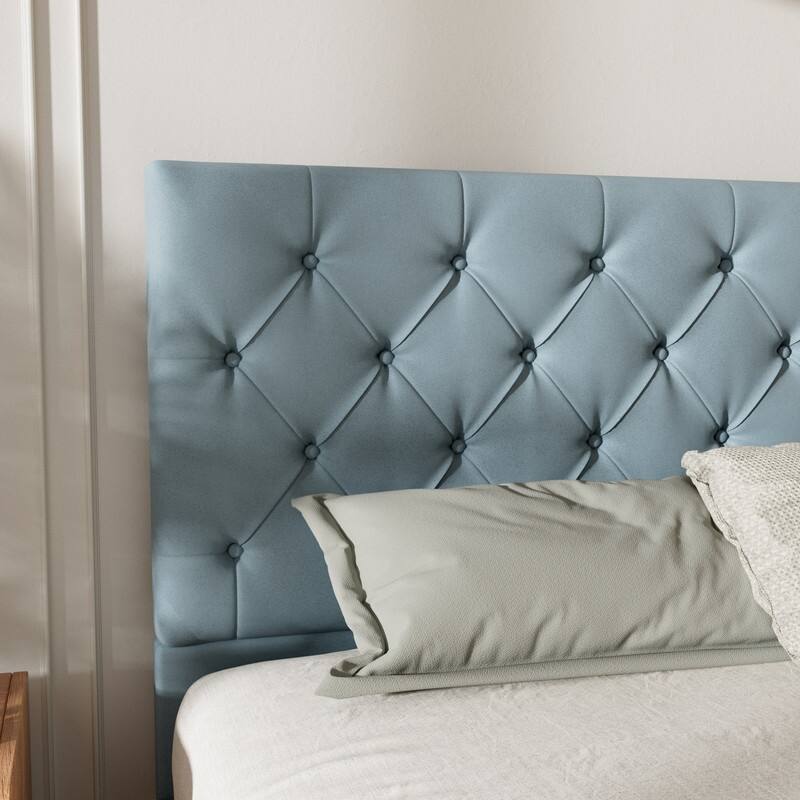 Plywood Frame Upholstered Platform Bed with Lift-up Storage Supported by Metal and Wooden Slats