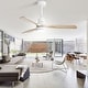 preview thumbnail 52 of 97, Sofucor 48/52 Inch Wood Ceiling Fan with Light and Remote/Smart App Voice Control, Dimmable Lights Included