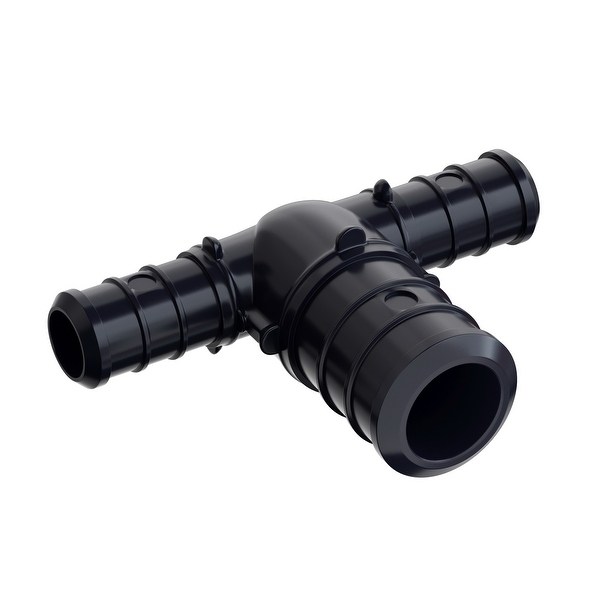 BMRT0344 | 3/4" X 1/2" X 1/2" Black Reducing Tee 3 Sizes | Everflow