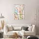 preview thumbnail 12 of 64, Bright Days, Pastel Bright Strokes Modern Gold Canvas Wall Art Print for Living Room