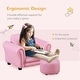 preview thumbnail 13 of 16, Qaba Kids Sofa Chair with Matching Ottoman for 18 to 36 Months