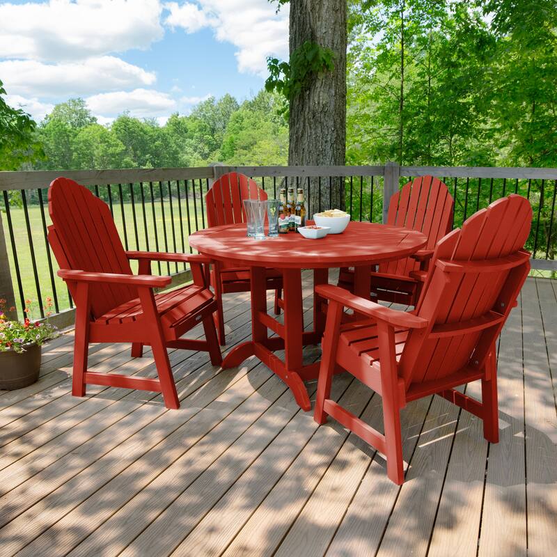 Hamilton 5-piece Outdoor Dining Set - 48" Round Table, Dining-height