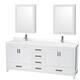 Option White, Chrome Trim, White Quartz Top