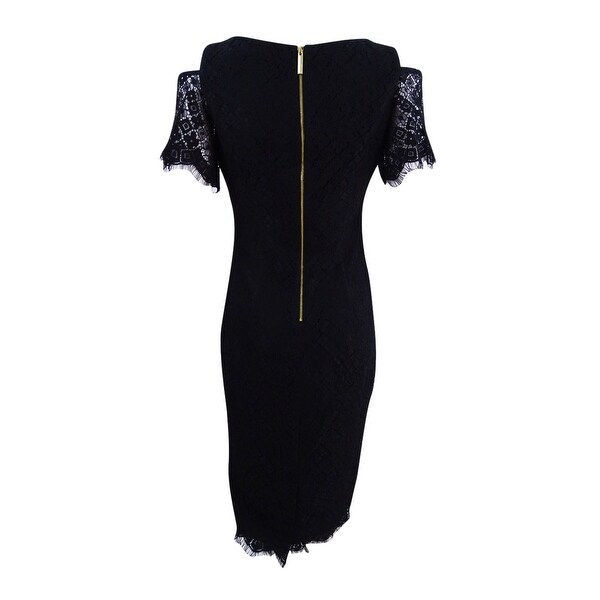calvin klein cold shoulder sheath dress