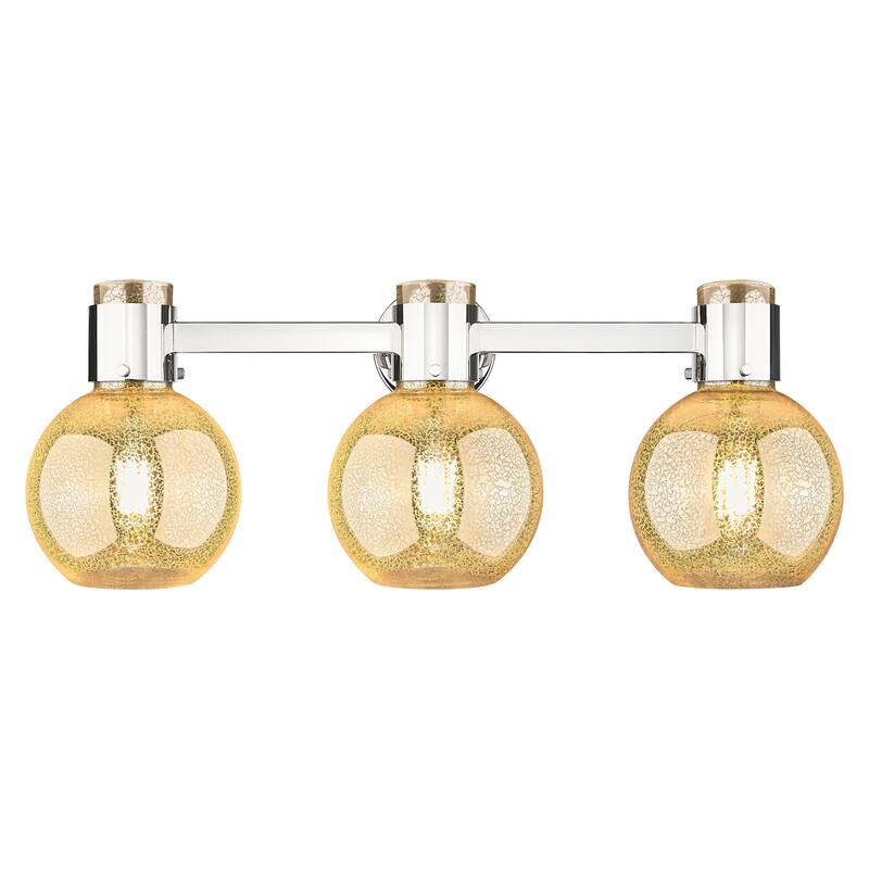 Innovations Lighting 464-3W-G464B-7ME Lawton Sphere 3 Light 24" Wide - Polished Nickel