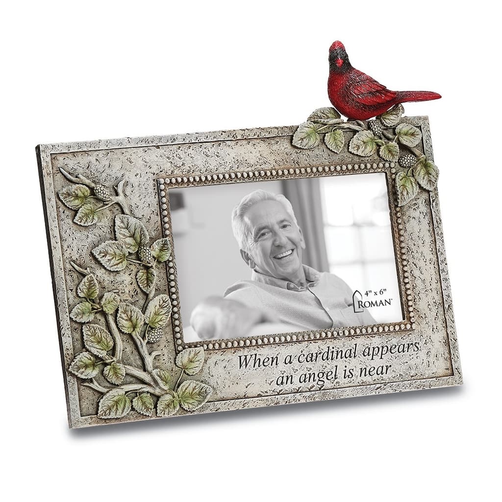 Curata Cardinal Memorial Stone Resin 6x4 Picture Frame